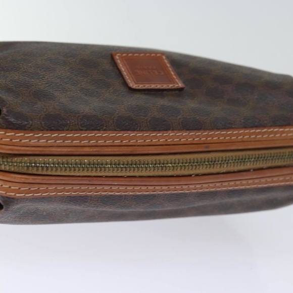 CELINE Macadam Canvas Pouch PVC Brown Auth yk12385 - Picture 5 of 16
